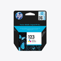 HP 123 Tri-color Original Ink Cartridge