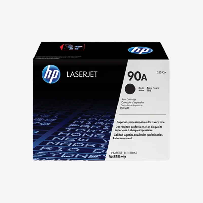 HP 90A Black Original LaserJet Toner Cartridge (CE390A)