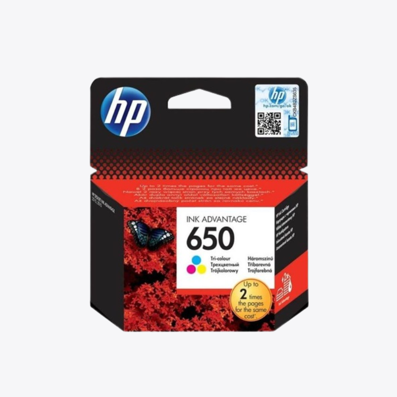 HP 650 Tri‑color Original Ink Advantage Cartridge